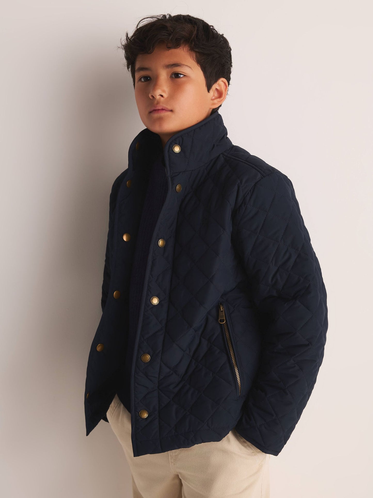 Dsiney Kidz - Superdry Navy Quilted Jacket image 4