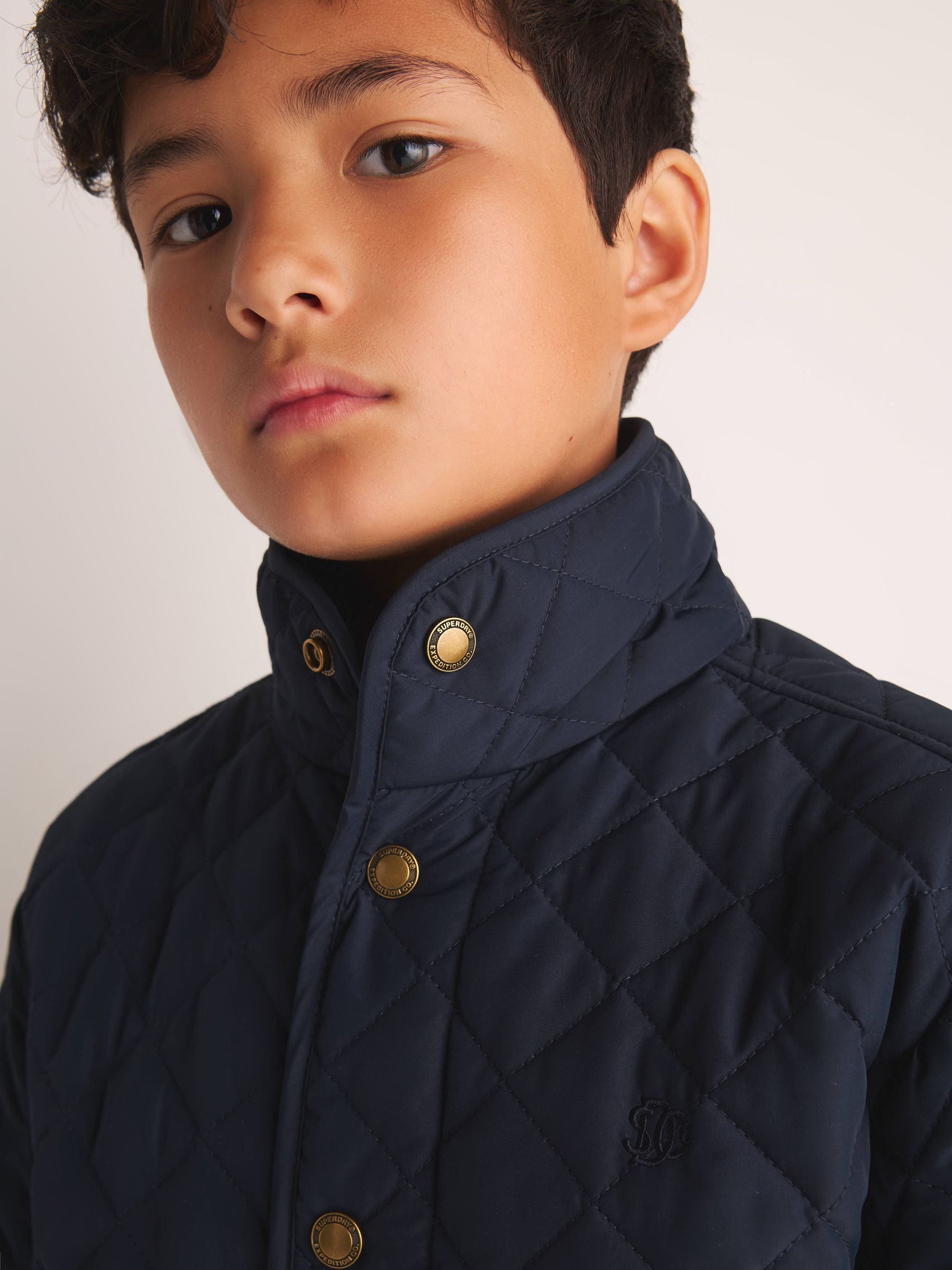 Dsiney Kidz - Superdry Navy Quilted Jacket image 5