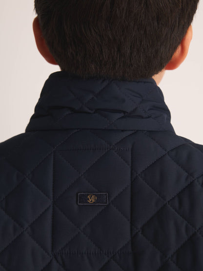 Dsiney Kidz - Superdry Navy Quilted Jacket image 6