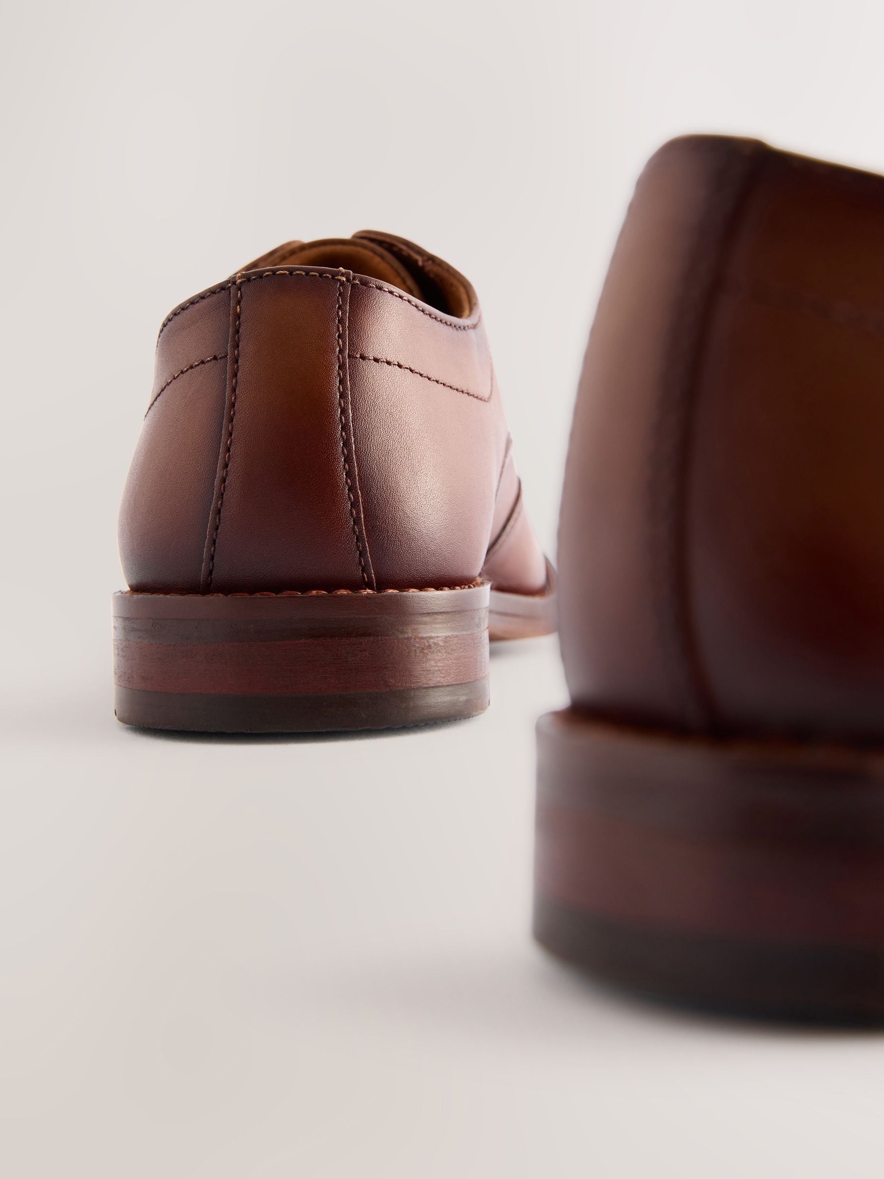 Tan Brown Wide Fit (G) Lace-Up Smart Shoes image 4