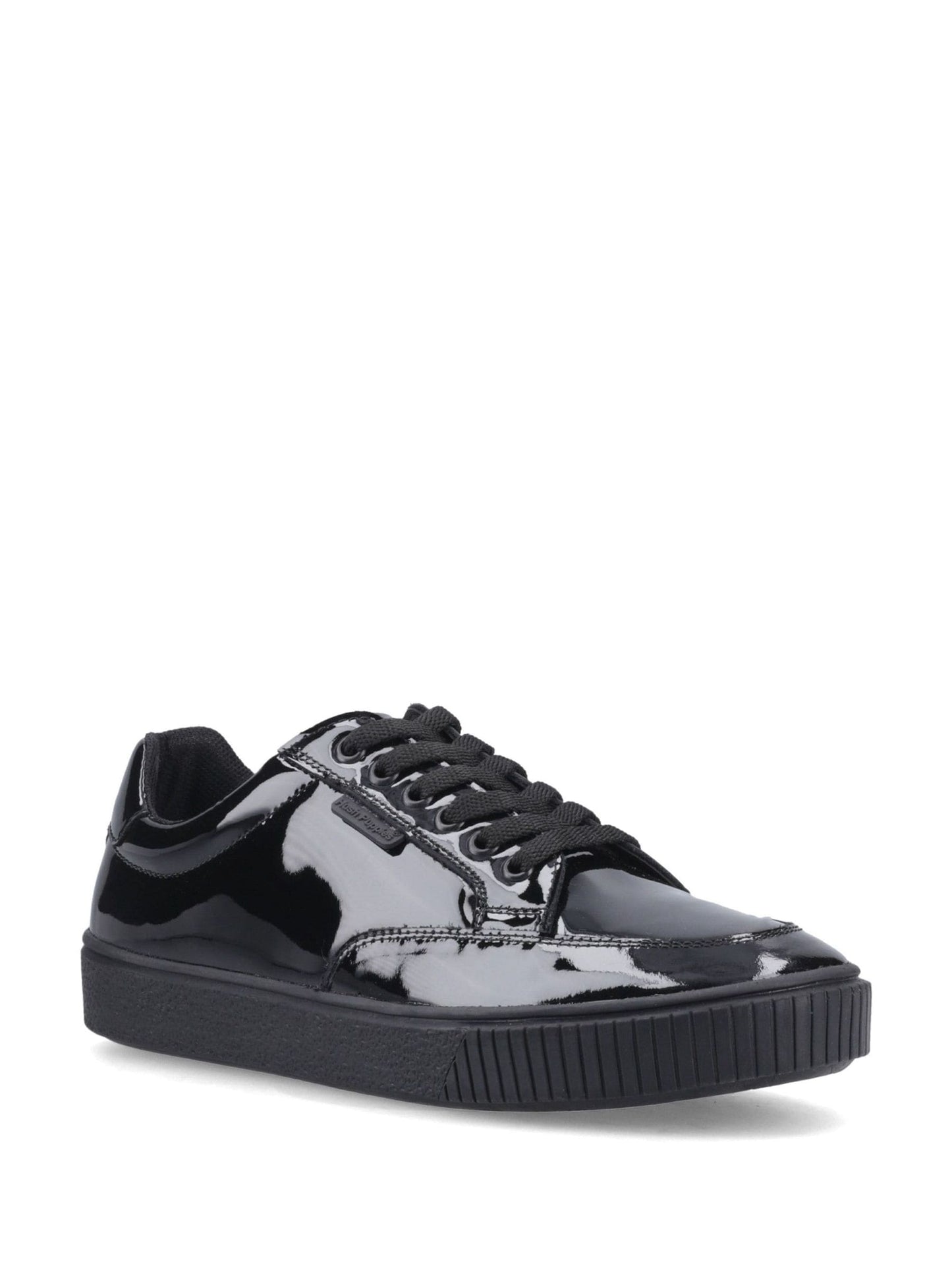 Hush Puppies Black Evelyn Lace Senior Trainers image 1