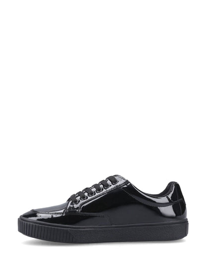 Hush Puppies Black Evelyn Lace Senior Trainers image 2
