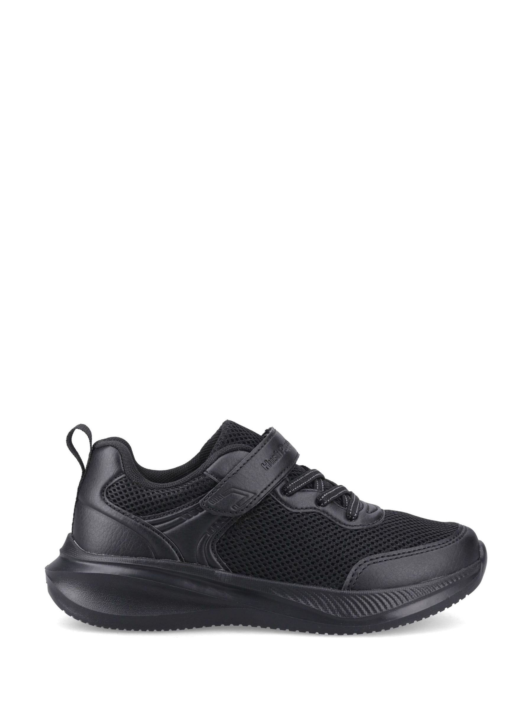 Hush Puppies Black Marty Senior Trainers image 1