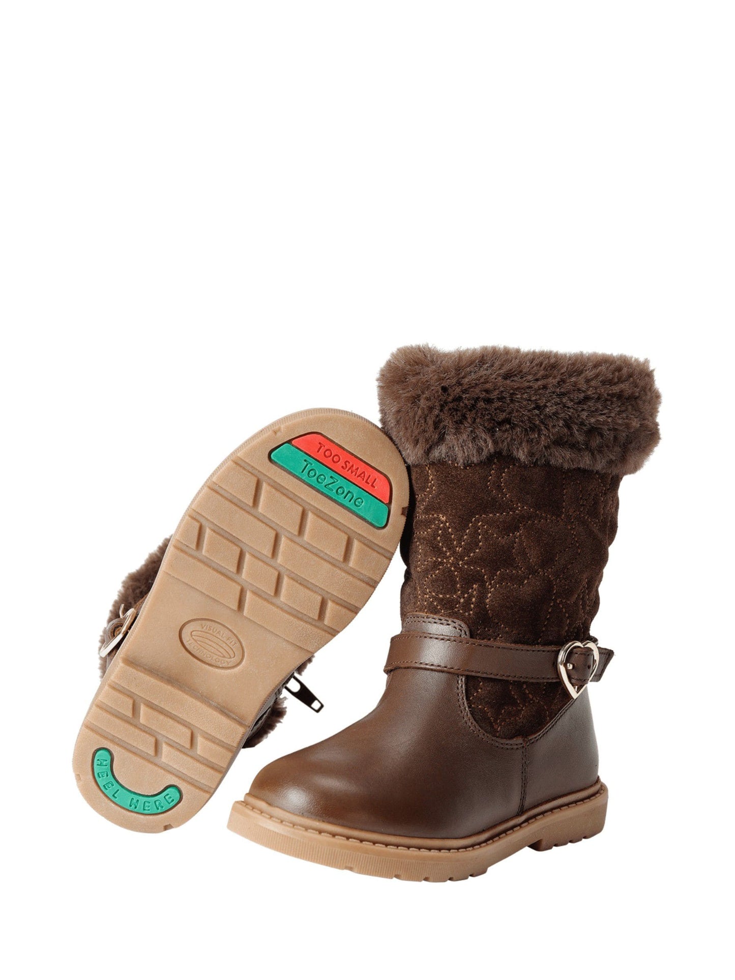 Toezone Brown Sara Fur Warm Winter Boots image 1