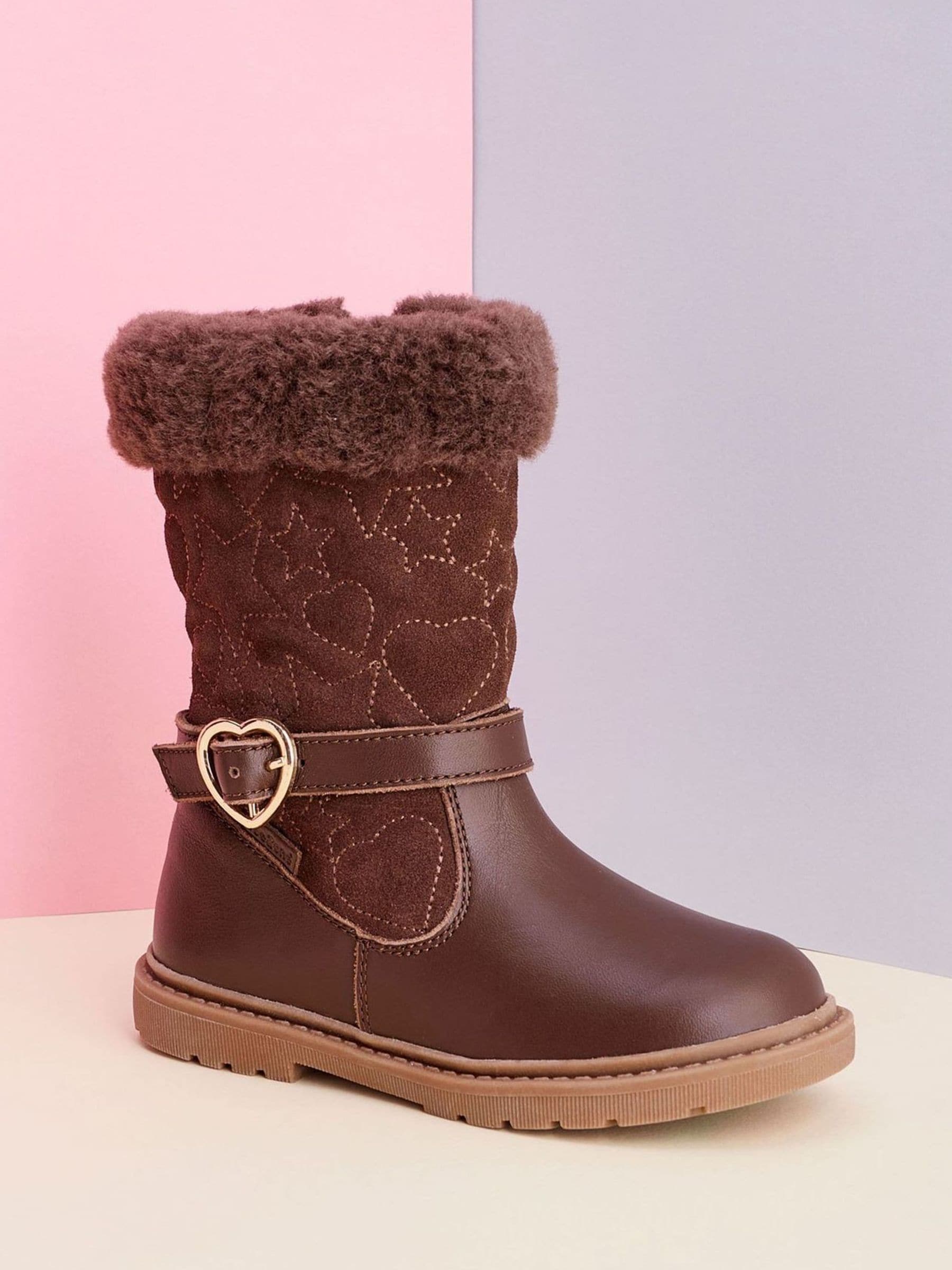 Toezone Brown Sara Fur Warm Winter Boots image 6