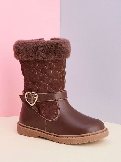 Toezone Brown Sara Fur Warm Winter Boots image 6