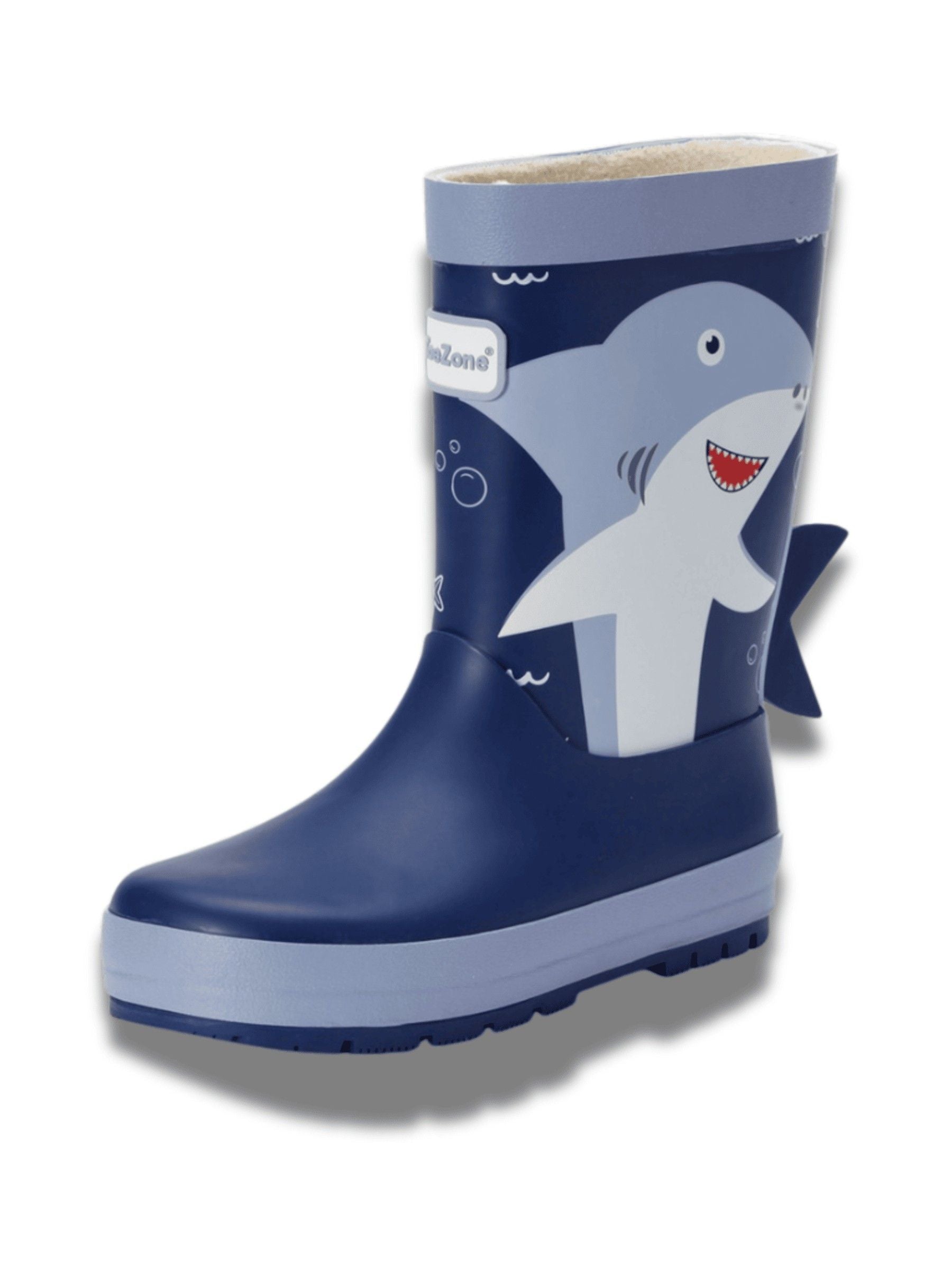 Toezone Blue Shark Waterproof Wellies image 3
