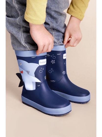 Toezone Blue Shark Waterproof Wellies image 5