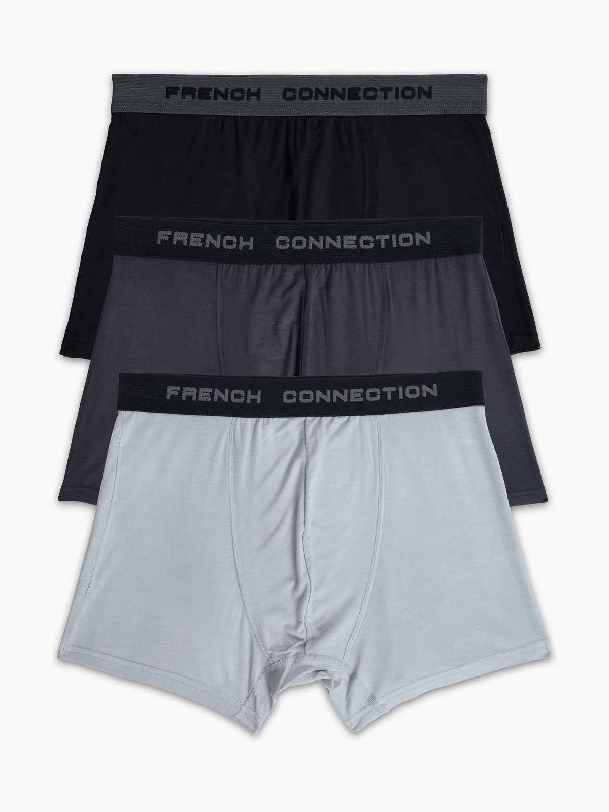 Dsiney Kidz - French Connection Grey Luxury Stretch Boxers 3-Pack image 1