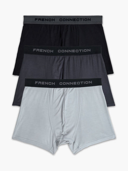 Dsiney Kidz - French Connection Grey Luxury Stretch Boxers 3-Pack image 1