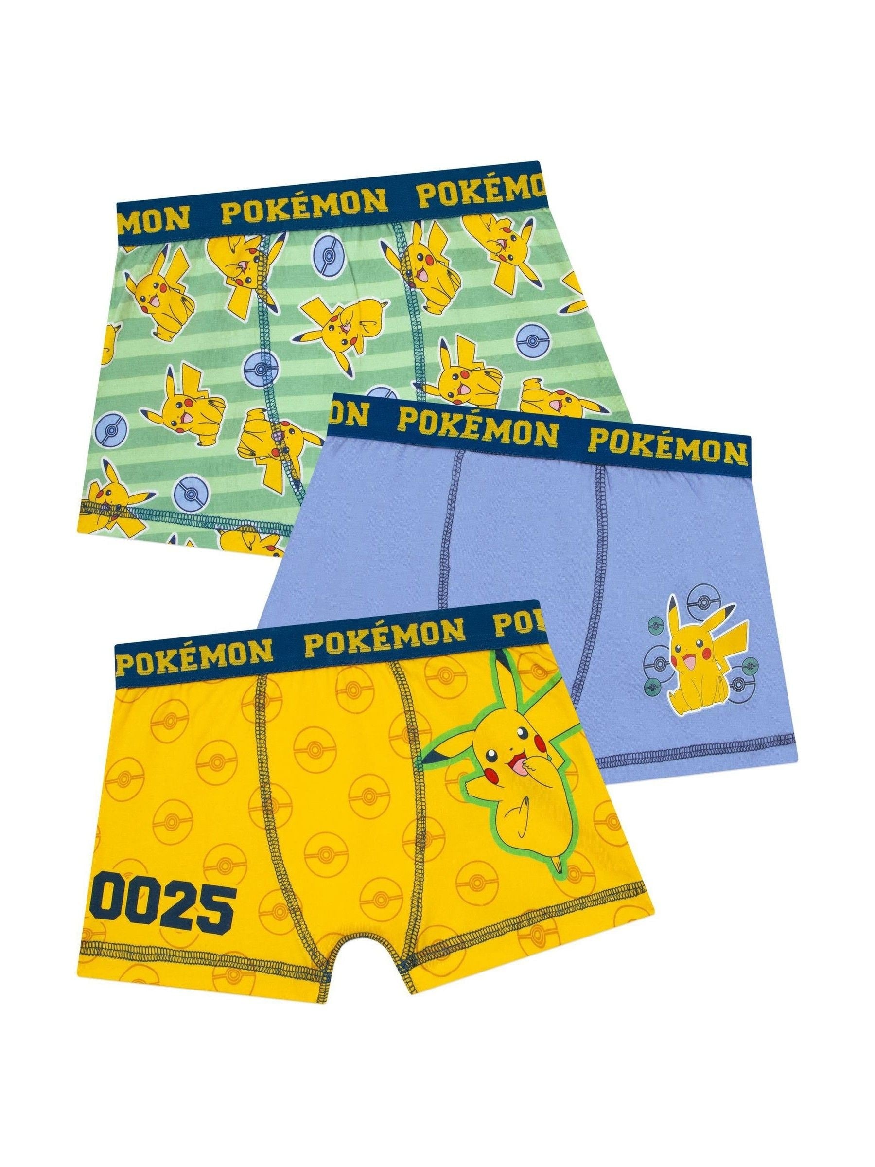 Dsiney Kidz - Character Yellow Pokemon Pikachu Underwear 3 Pack image 1