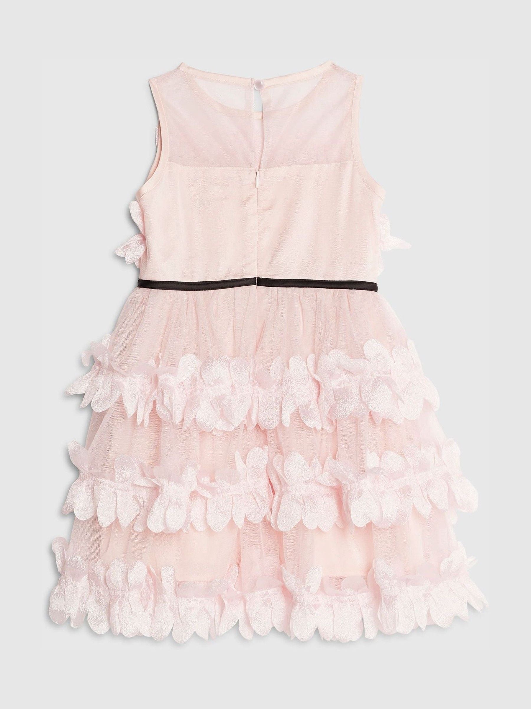 River Island Pink Tiered Tulle Waisted Dress image 2