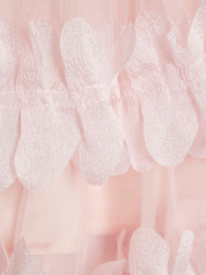 River Island Pink Tiered Tulle Waisted Dress image 4