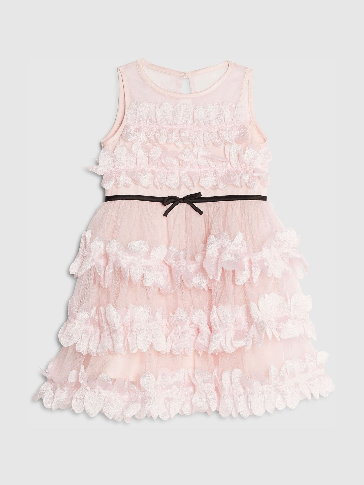 River Island Pink Tiered Tulle Waisted Dress image 1