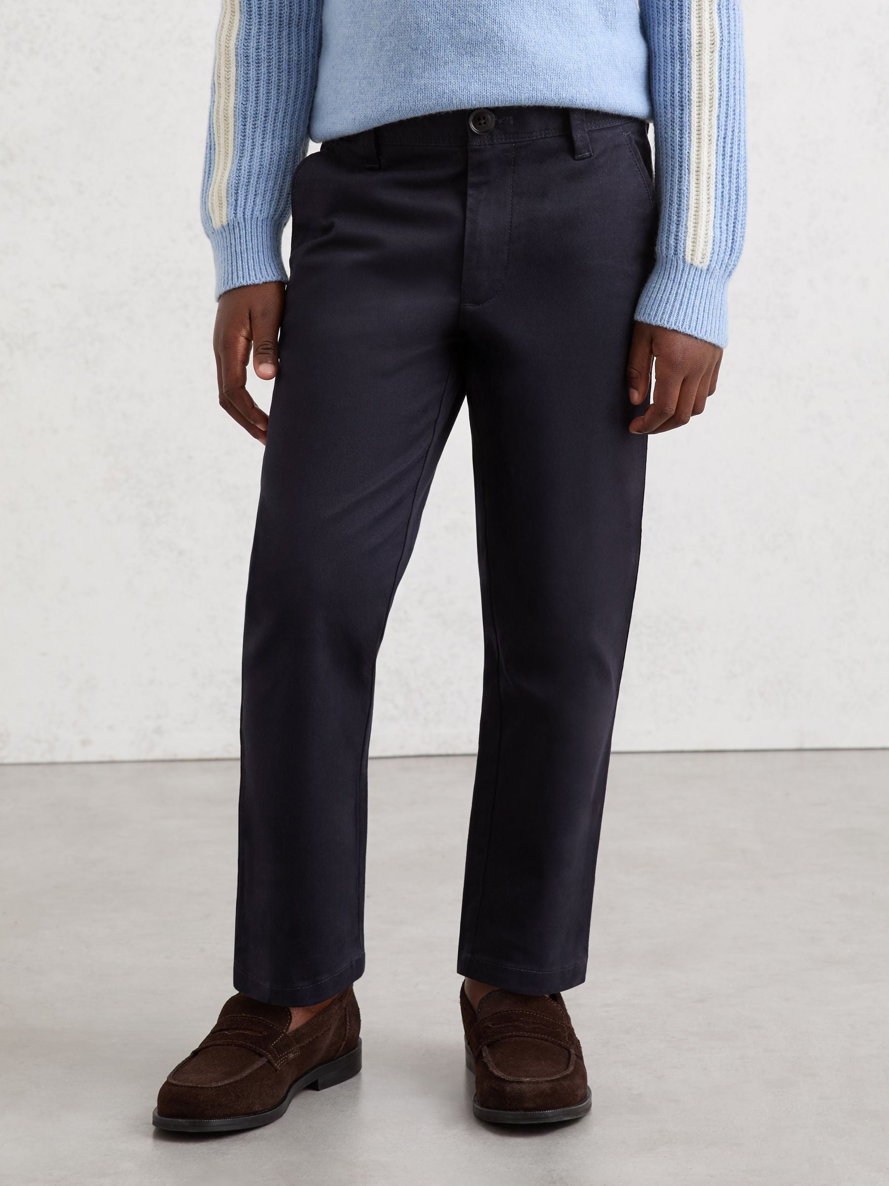 Reiss Navy Pitch 9-13 yrs Slim Fit Casual Chinos image 1