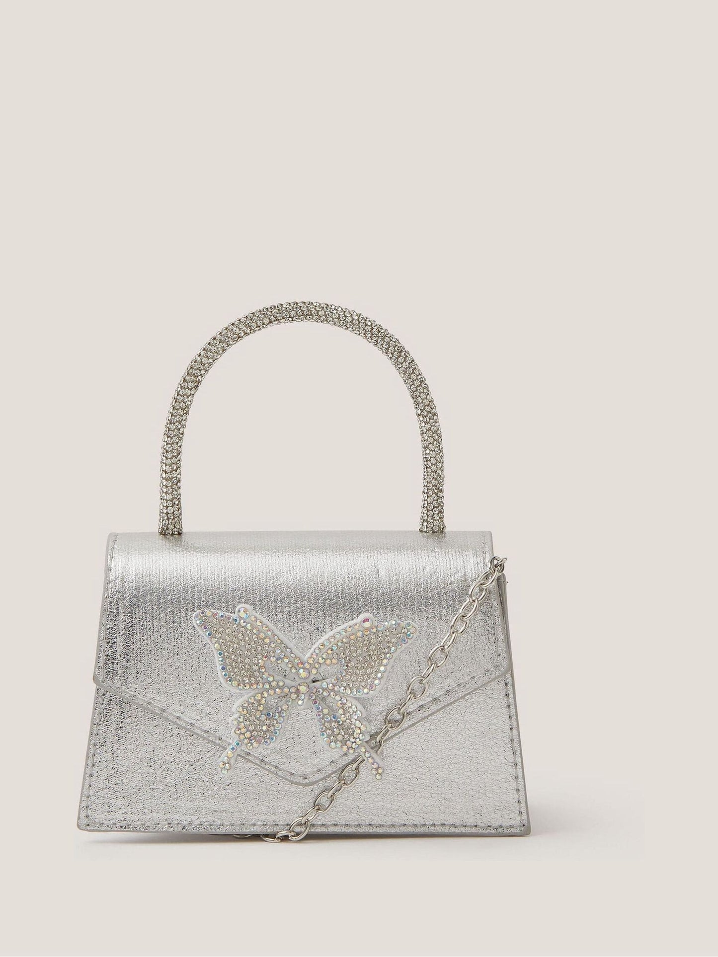 Monsoon Silver Dazzle Butterfly Bag image 1