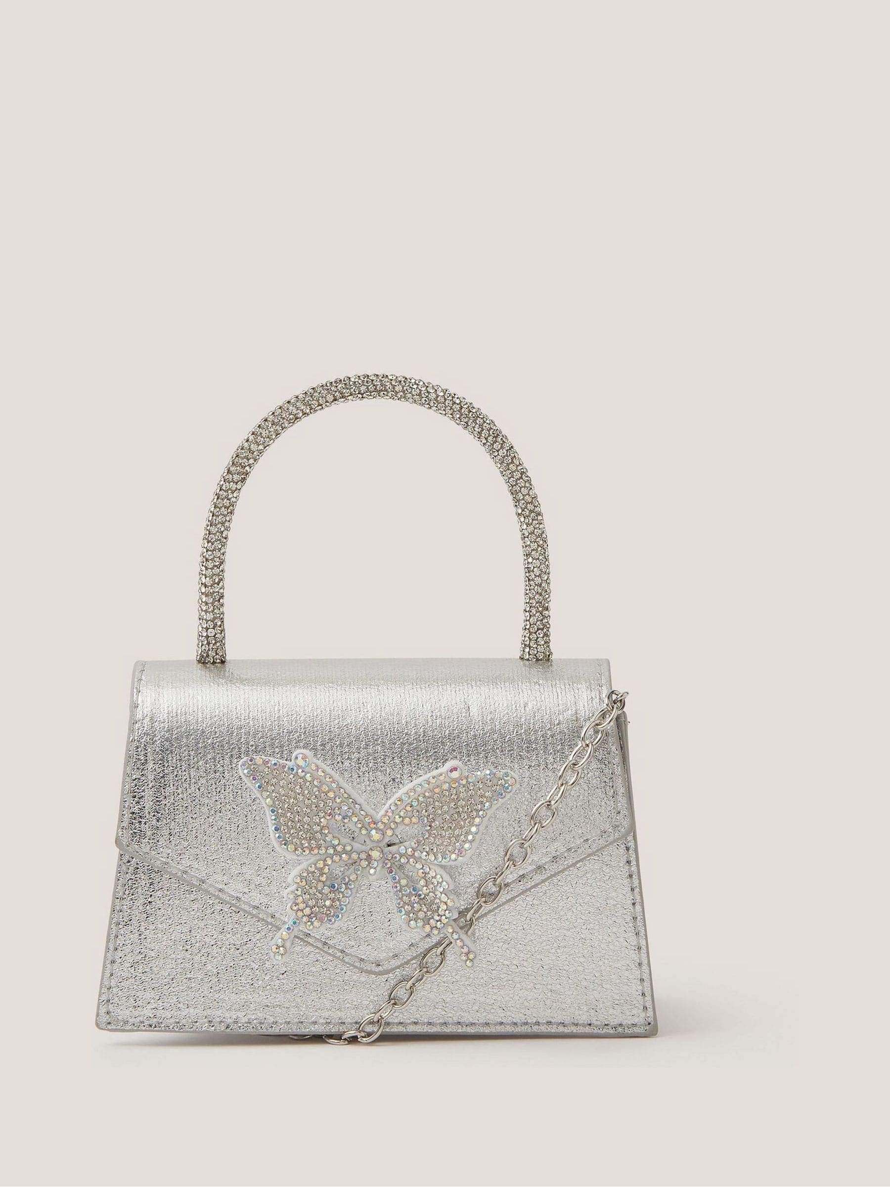 Monsoon Silver Dazzle Butterfly Bag image 1