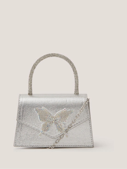 Monsoon Silver Dazzle Butterfly Bag image 1