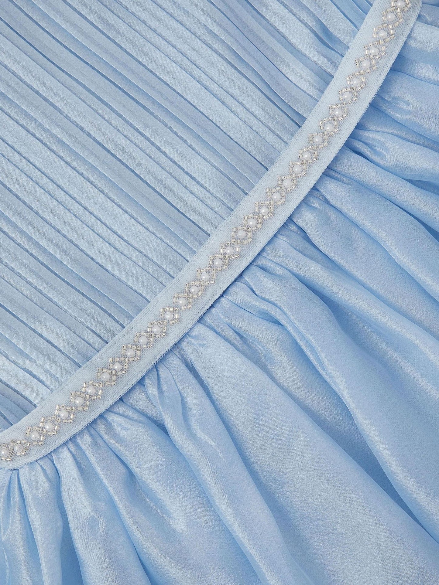 Monsoon Blue Dani Beaded Belt Party Dress image 4