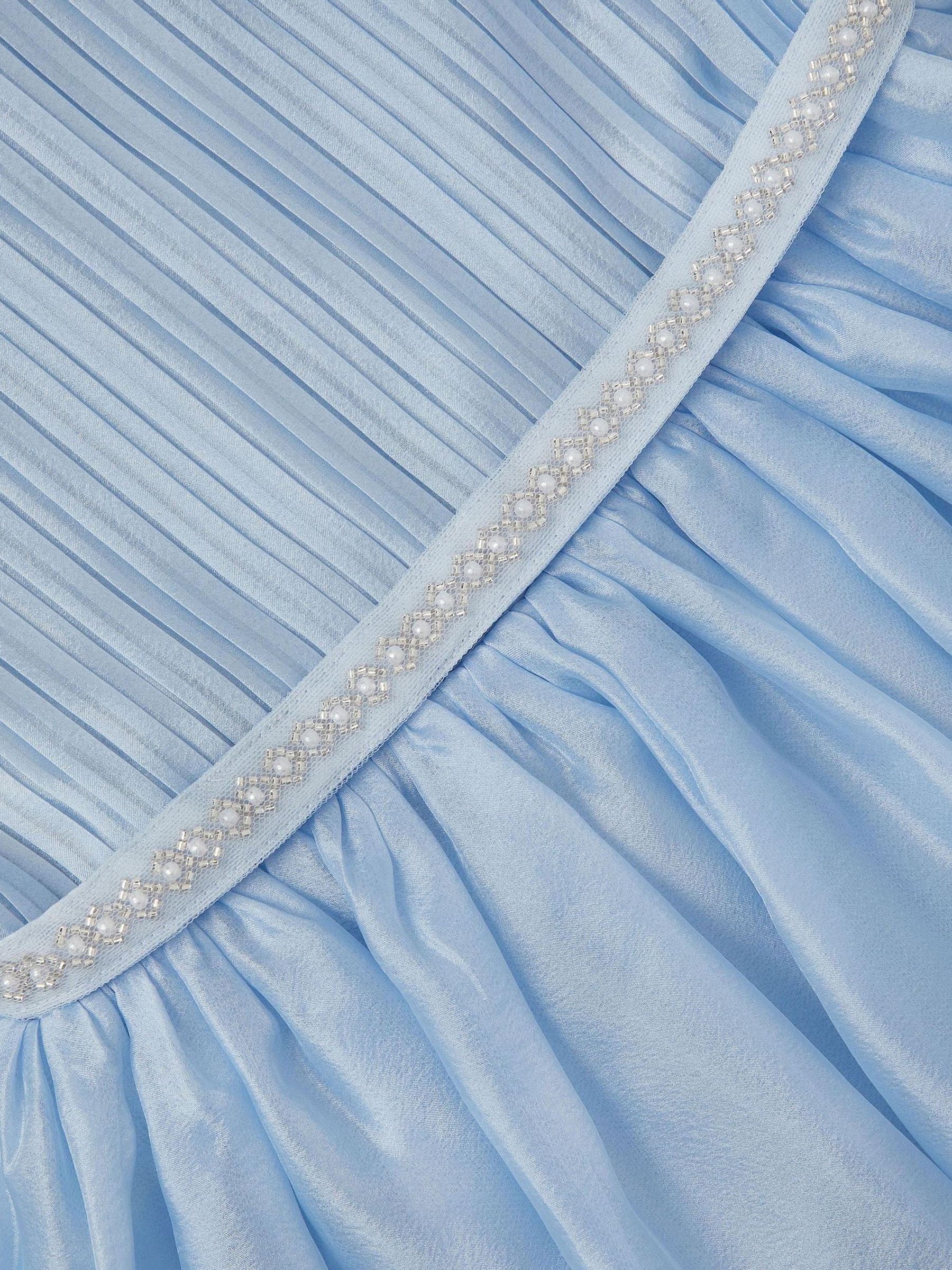 Monsoon Blue Dani Beaded Belt Party Dress image 4