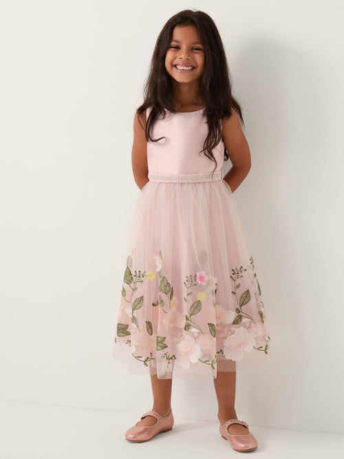 Monsoon Pink Olene Floral Embroidered Tulle Dress image 1