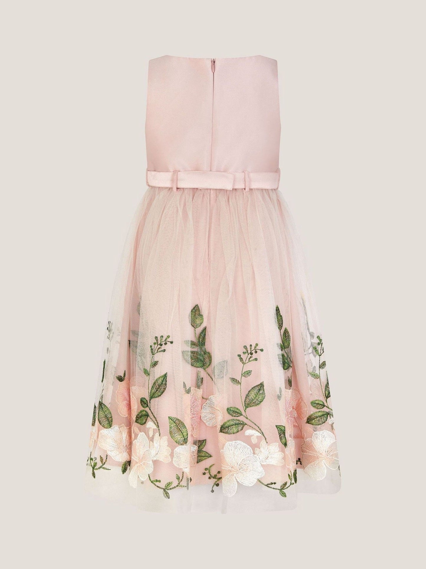 Monsoon Pink Olene Floral Embroidered Tulle Dress image 3