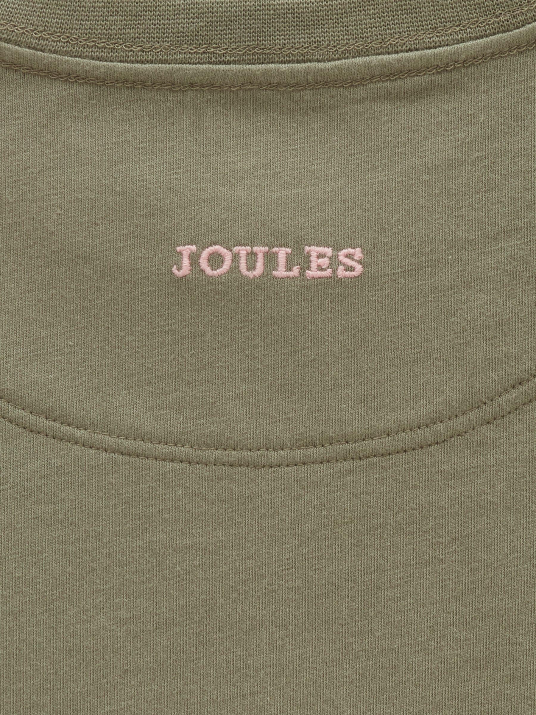 Dsiney Kidz - Joules Girls' Ava Khaki Green Applique Long Sleeve Top image 4
