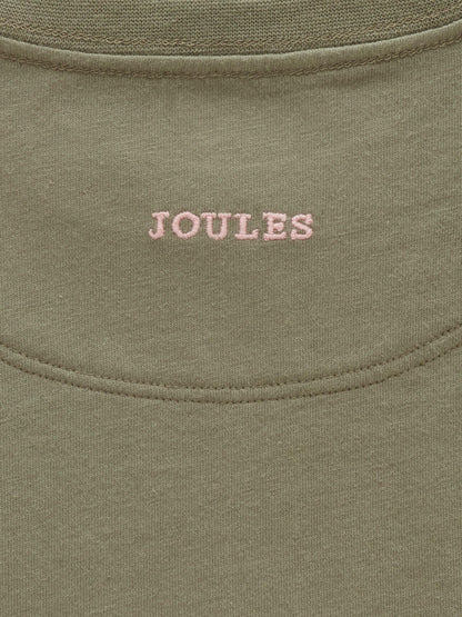Dsiney Kidz - Joules Girls' Ava Khaki Green Applique Long Sleeve Top image 4