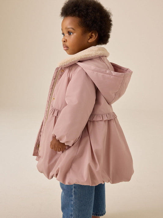 Dsiney Kidz - Pink Shower Resistant Faux Fur Collar Padded Coat (3mths-7yrs) image 2