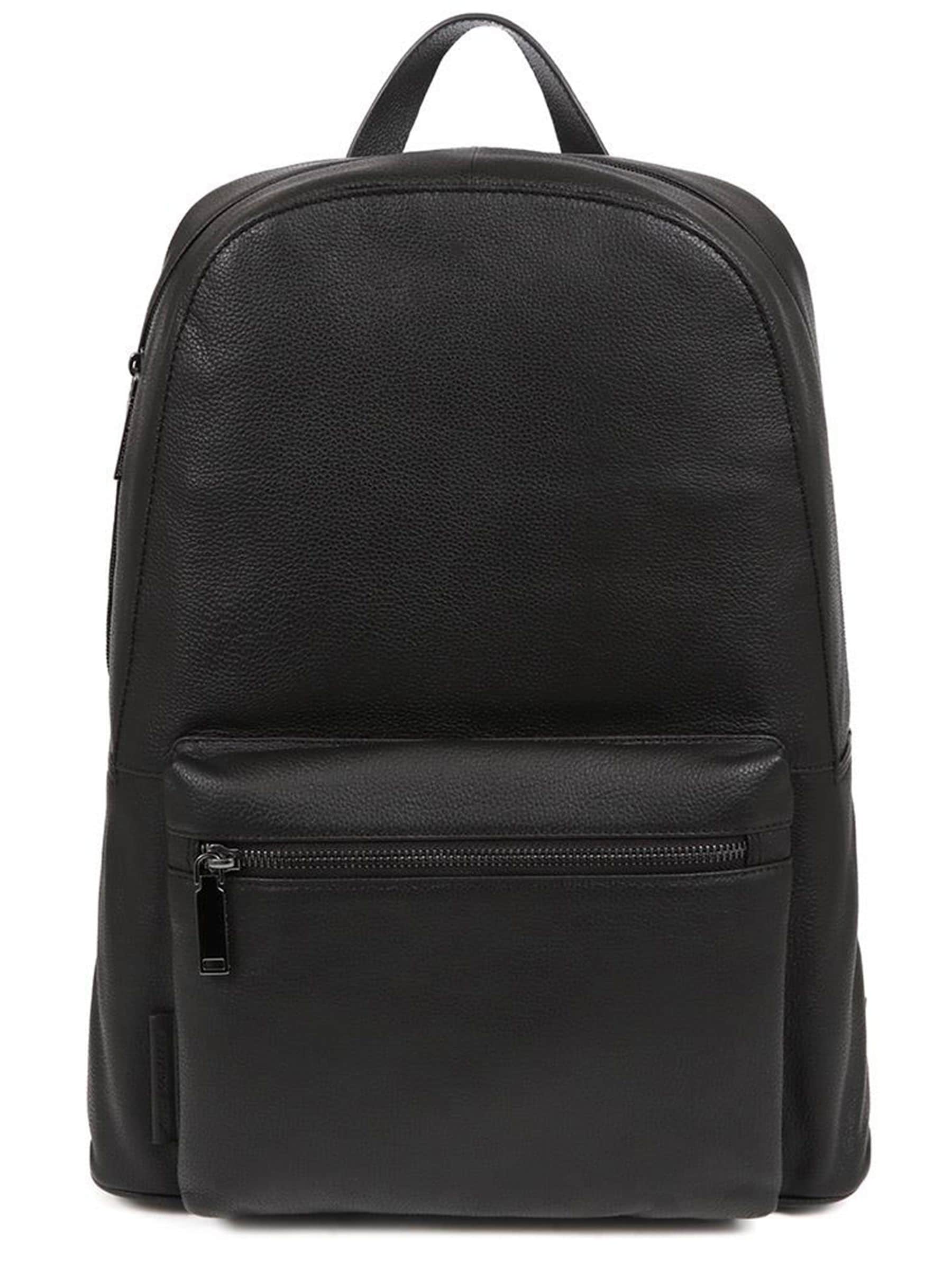 Jones Bootmaker Black Vally Leather Backpack image 1