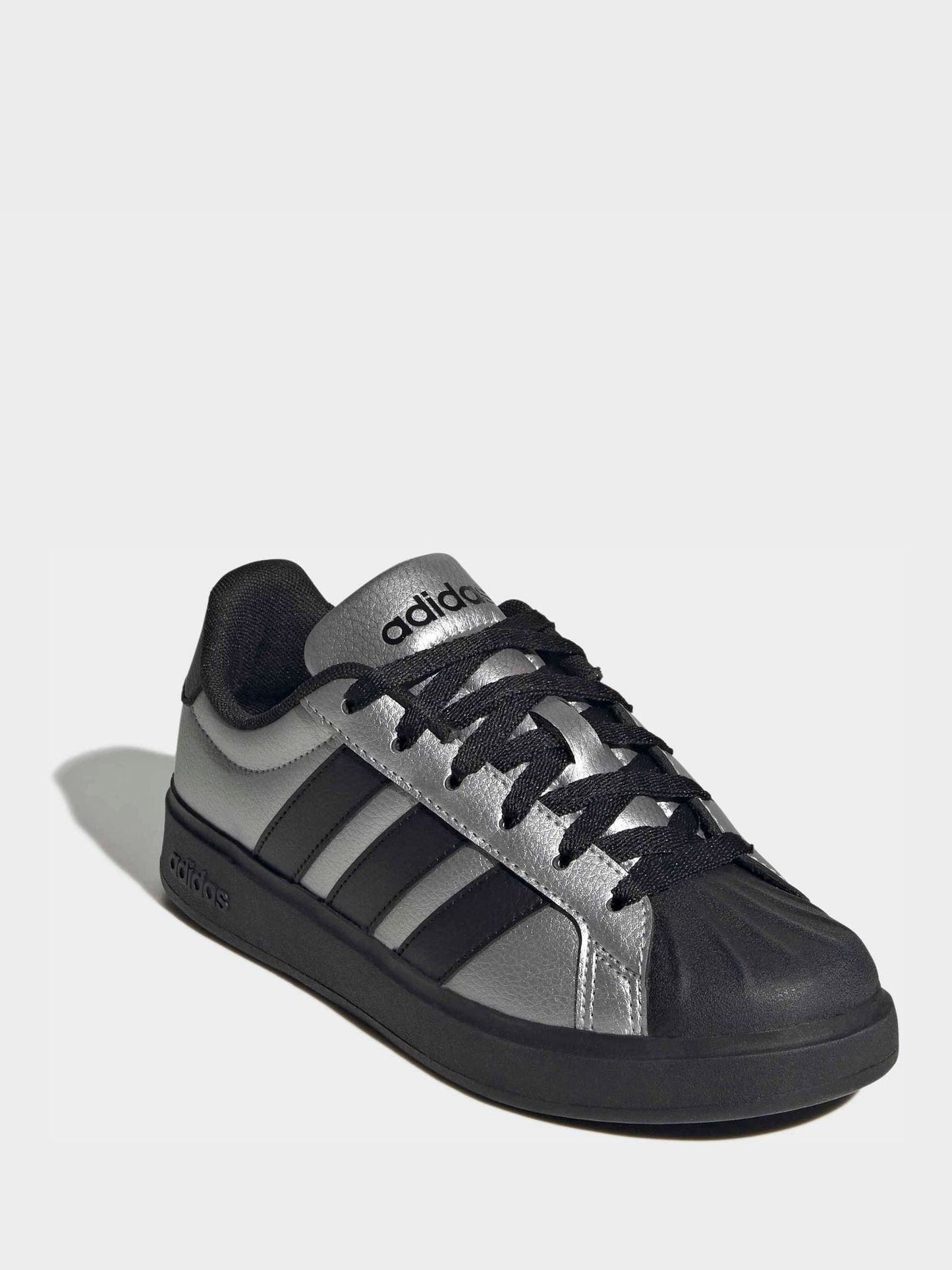 adidas Grey Street Talk Lace Junior Trainers image 1