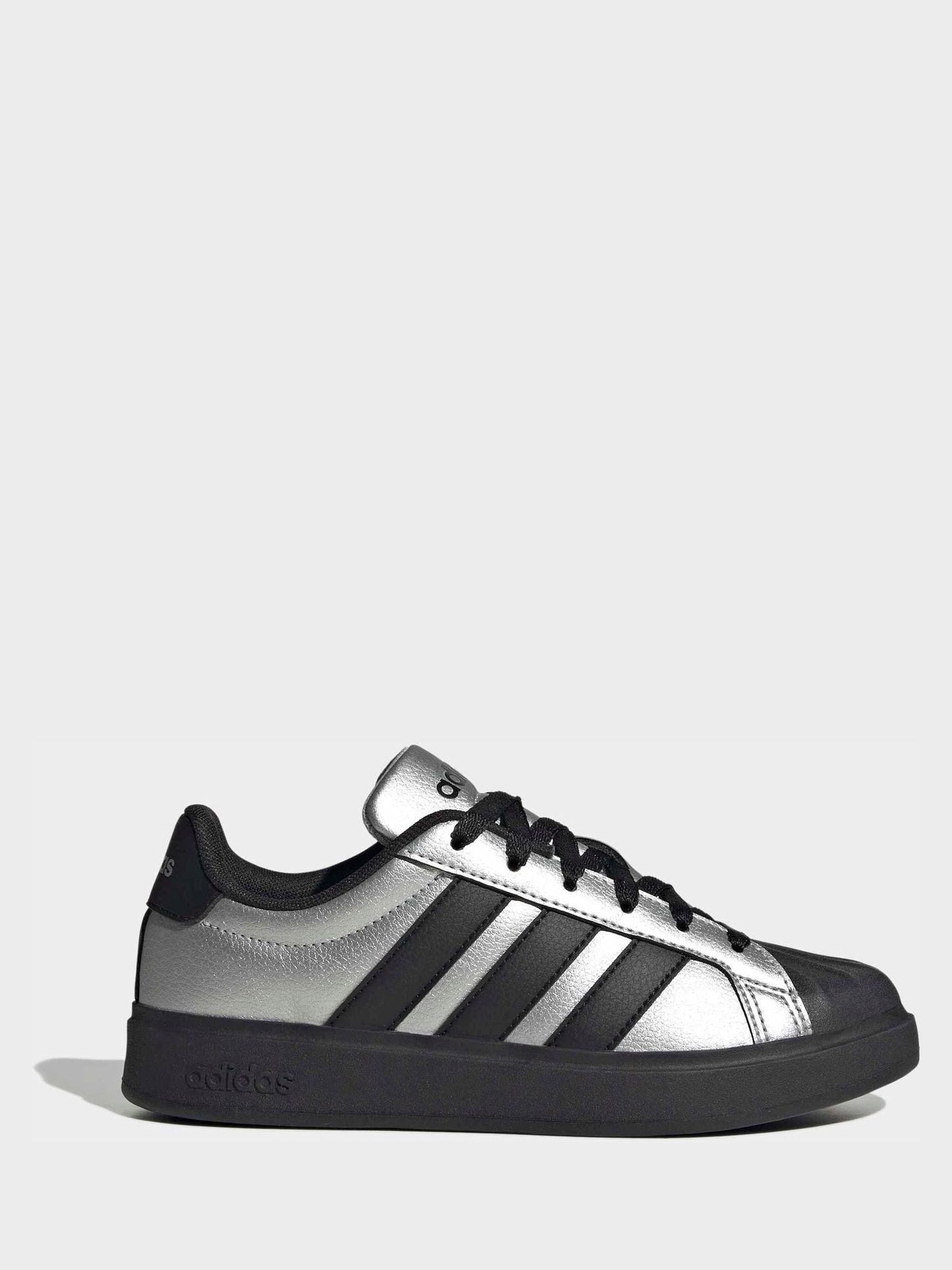 adidas Grey Street Talk Lace Junior Trainers image 3