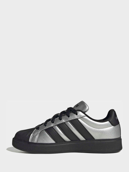 adidas Grey Street Talk Lace Junior Trainers image 4