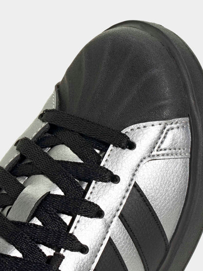 adidas Grey Street Talk Lace Junior Trainers image 6