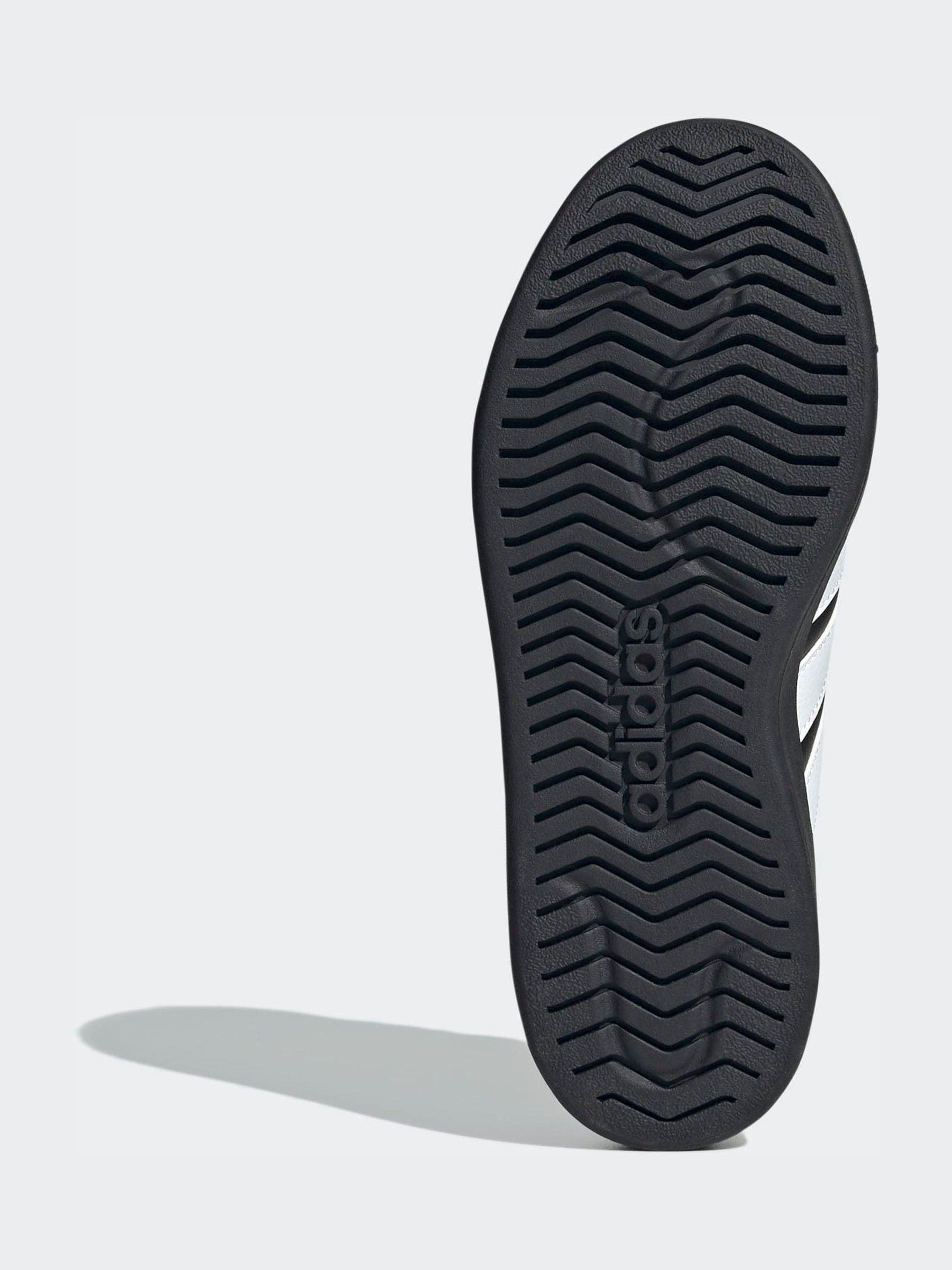 adidas Black/White Street Talk Lace Junior Trainers image 4