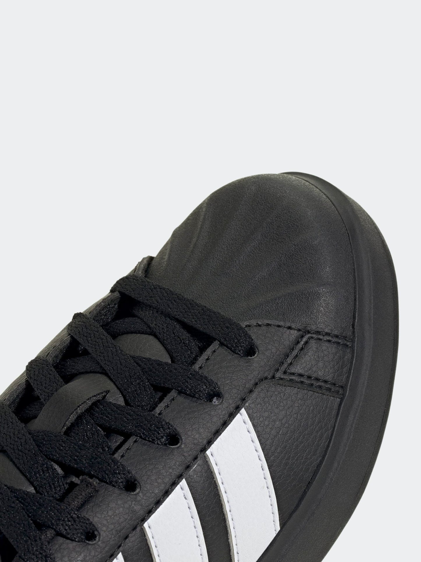 adidas Black/White Street Talk Lace Junior Trainers image 6