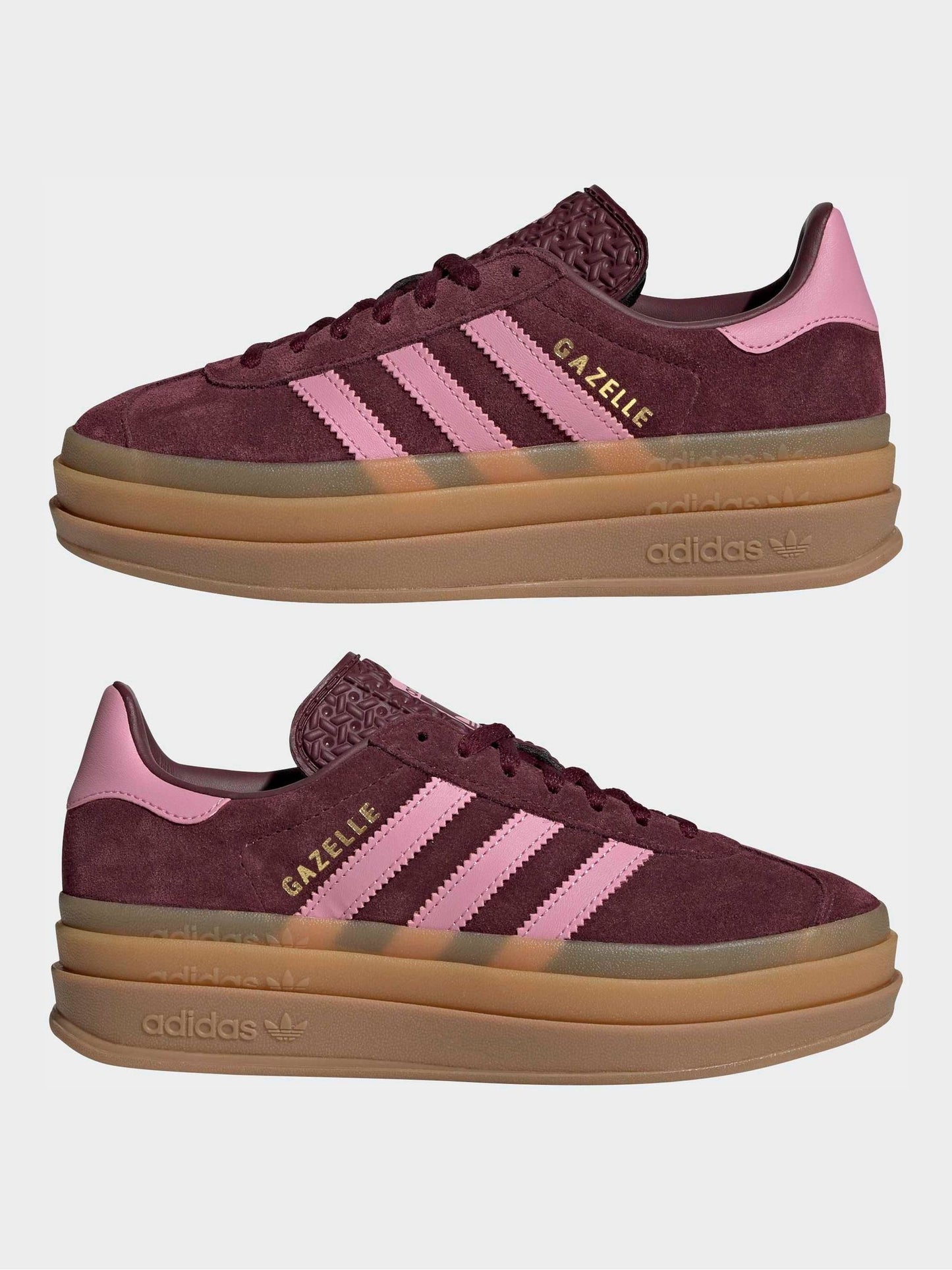 adidas Originals Burgundy Gazelle Bold Junior Trainers image 4