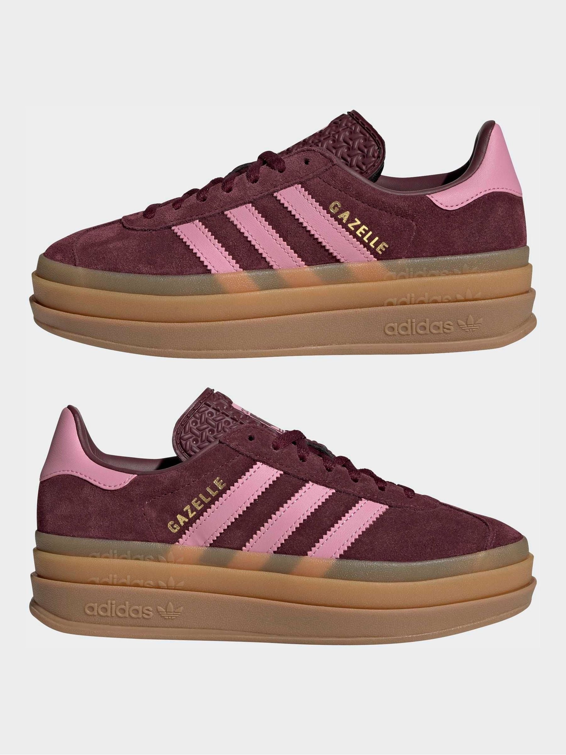 adidas Originals Burgundy Gazelle Bold Junior Trainers image 4