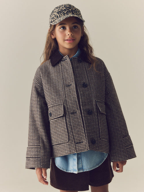 Brown Short Jacket With Wool (3-16yrs) - image 1