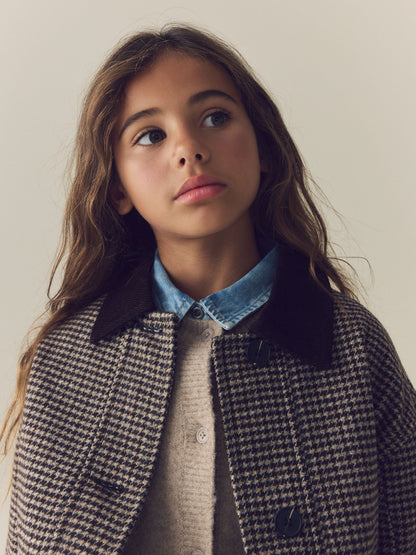Brown Short Jacket With Wool (3-16yrs) - image 5