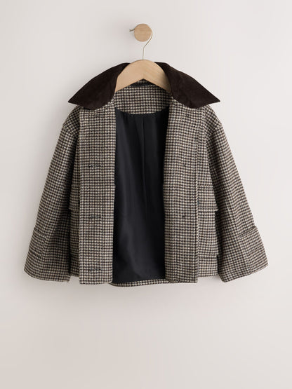 Brown Short Jacket With Wool (3-16yrs) - image 7