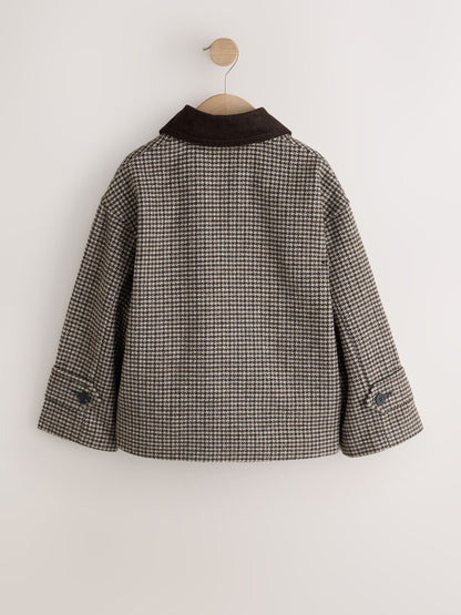 Brown Short Jacket With Wool (3-16yrs) - image 8
