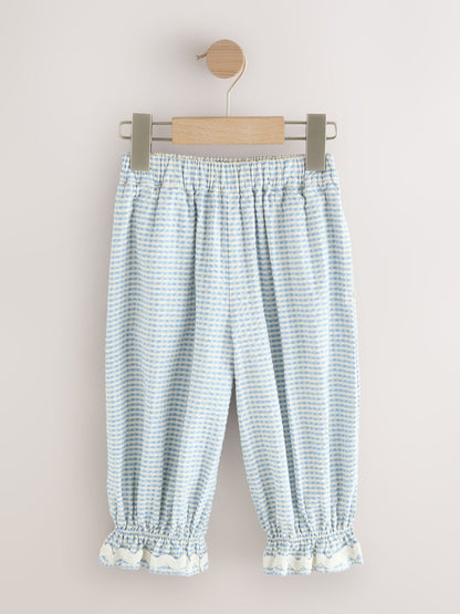 Blue/Ecru Gingham Bloomer Pullon Trousers (3mths-7yrs) image 6