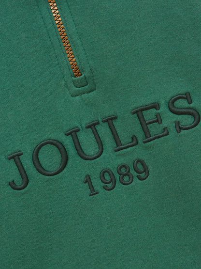 Joules Green Kids' Branded Quarter Zip Sweat - image 3