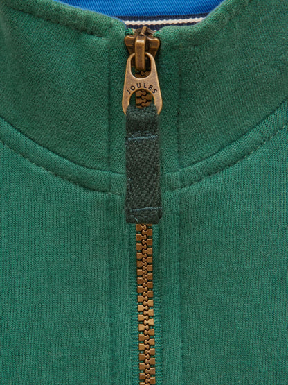 Joules Green Kids' Branded Quarter Zip Sweat - image 4