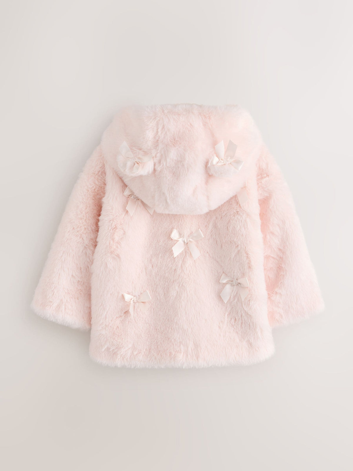 Baker by Ted Baker Pink Faux Fur Bow Coat - image 6