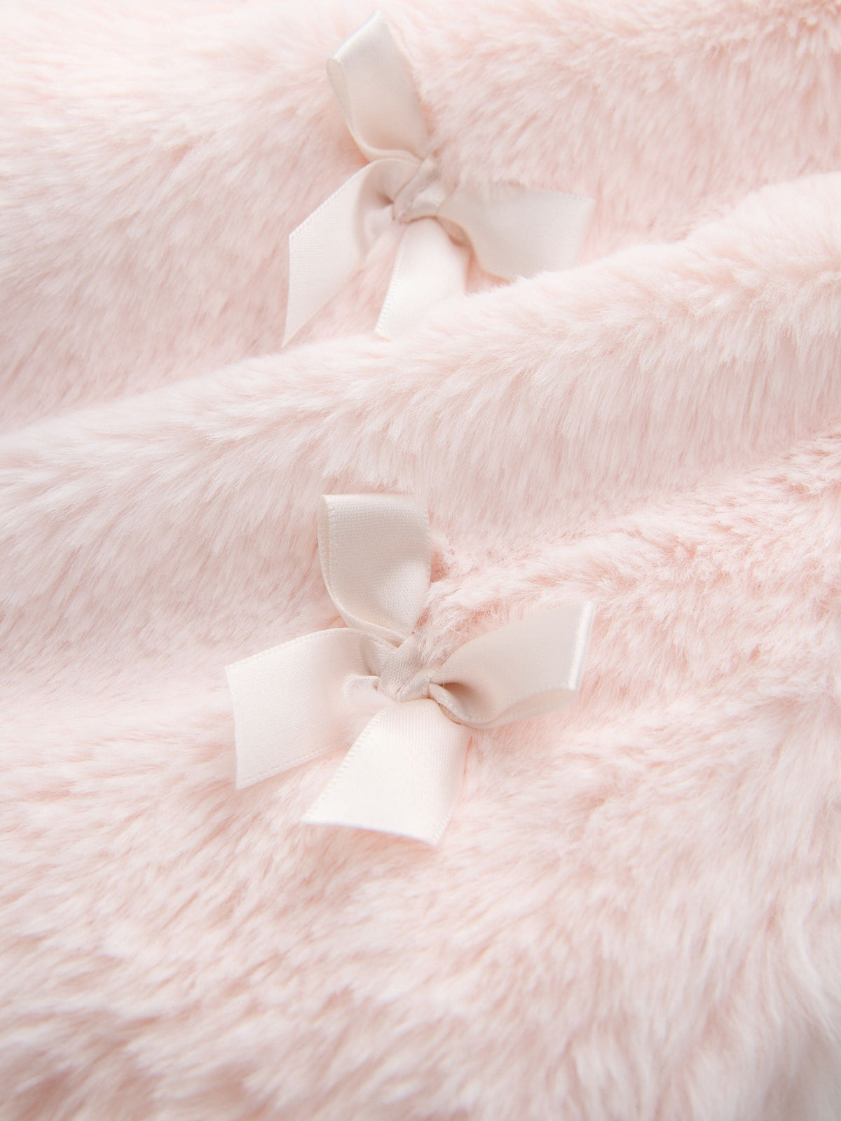 Baker by Ted Baker Pink Faux Fur Bow Coat - image 7