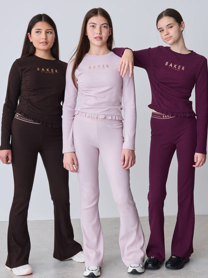 Dsiney Kidz - Baker by Ted Baker 3 Pack Asymmetric Ribbed Long Sleeve Tops image 1