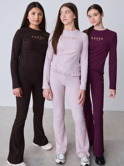 Dsiney Kidz - Baker by Ted Baker 3 Pack Asymmetric Ribbed Long Sleeve Tops image 4