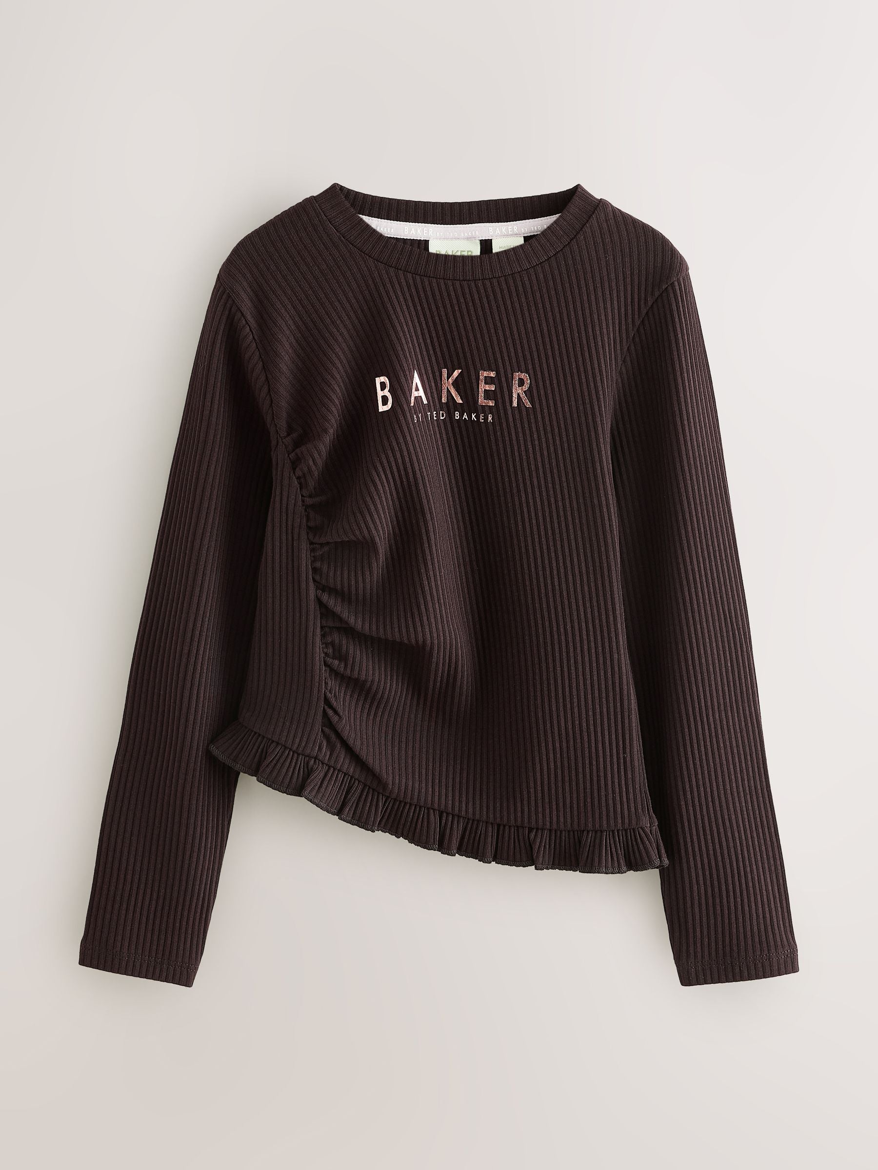 Dsiney Kidz - Baker by Ted Baker 3 Pack Asymmetric Ribbed Long Sleeve Tops image 6